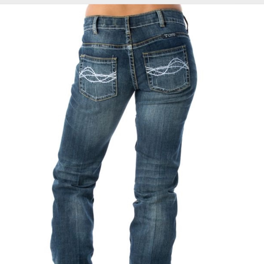 Cowgirl Tuff Co Don't Fence Me In Bootcut 34 x 33
